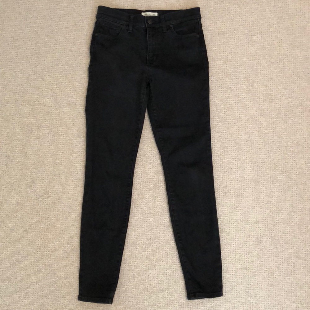 Madewell Black 9” High Rise Skinny Skinny Jeans